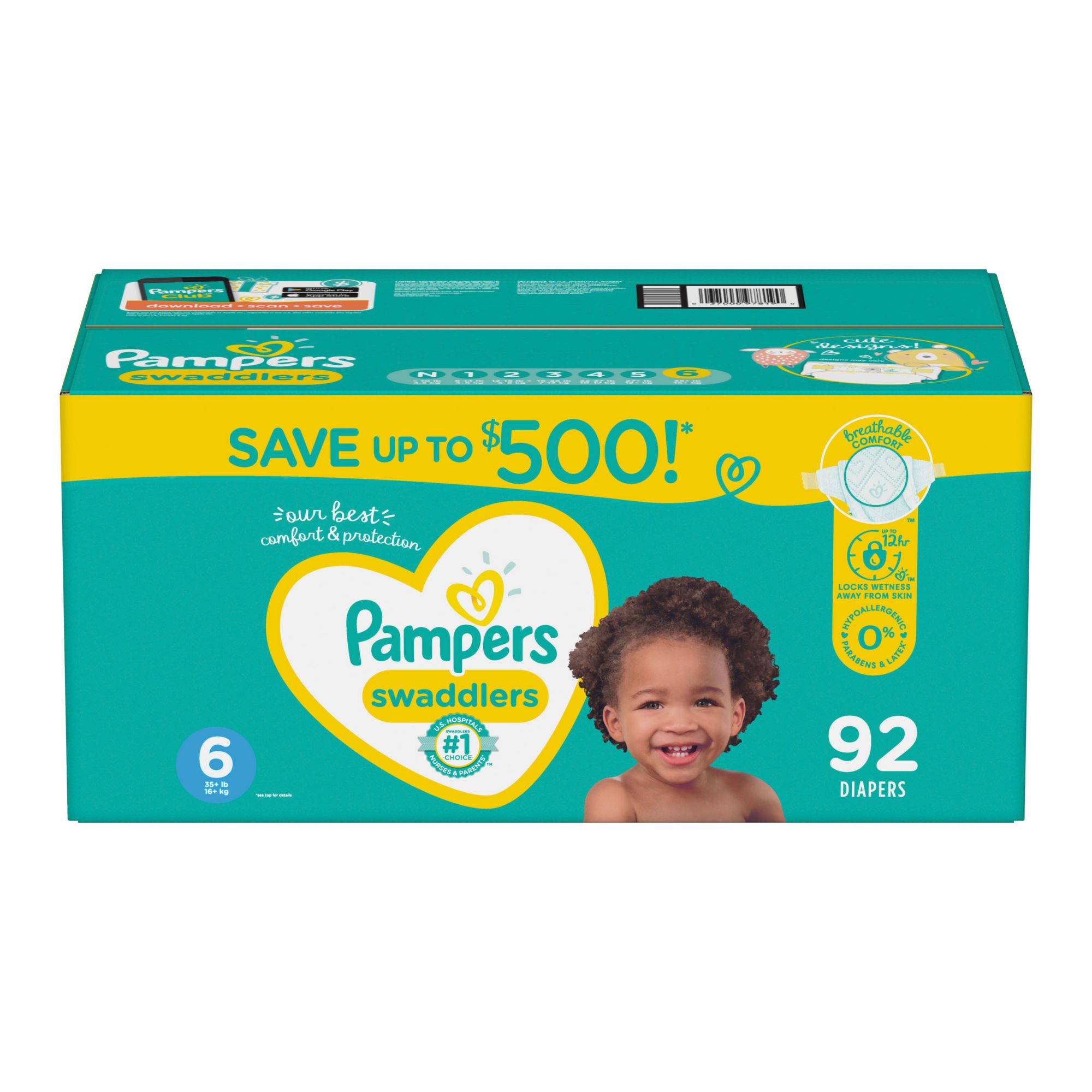 pampers swaddlers 6