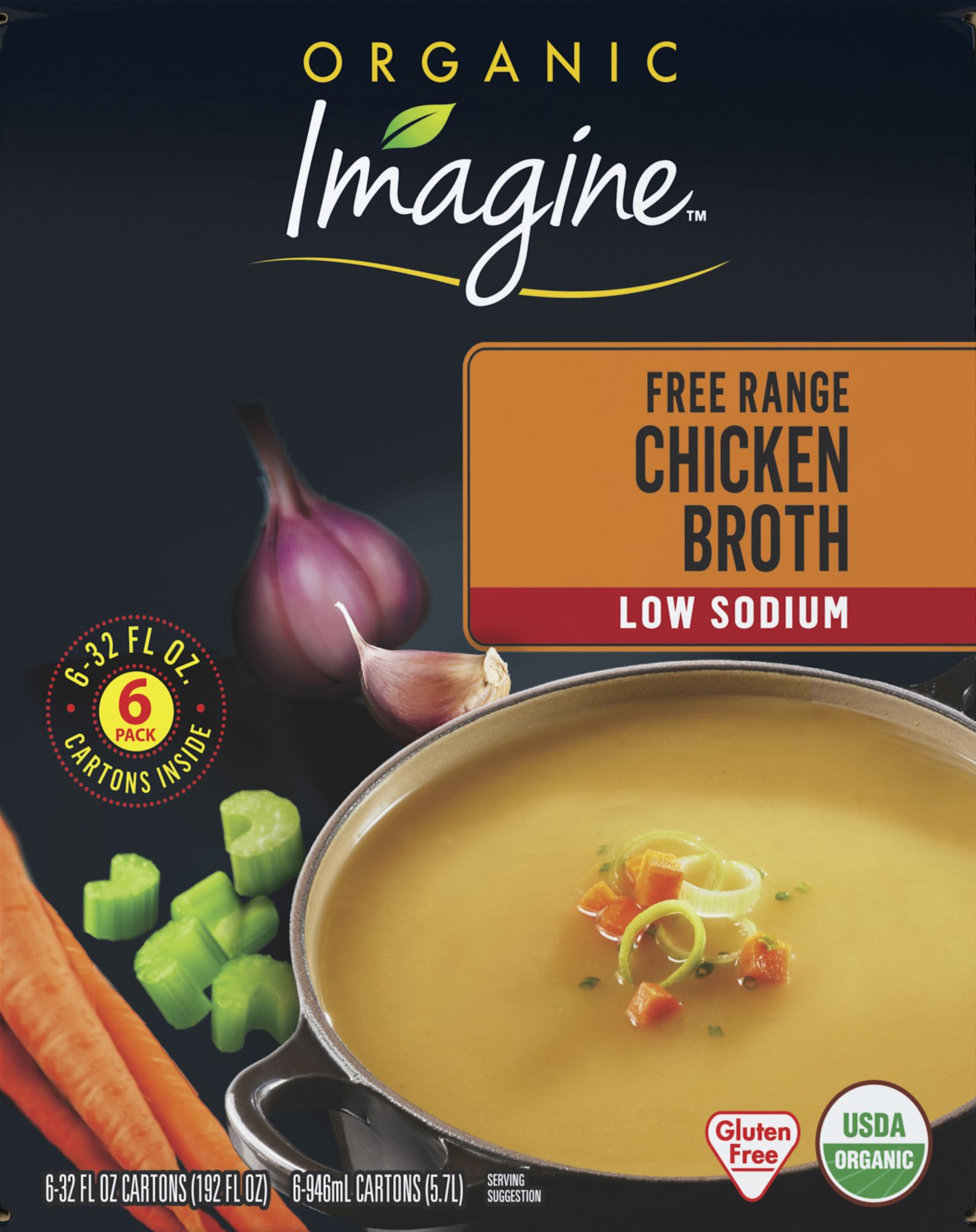 Imagine Chicken Broth, Low Sodium, Organic, Free Range at Select a