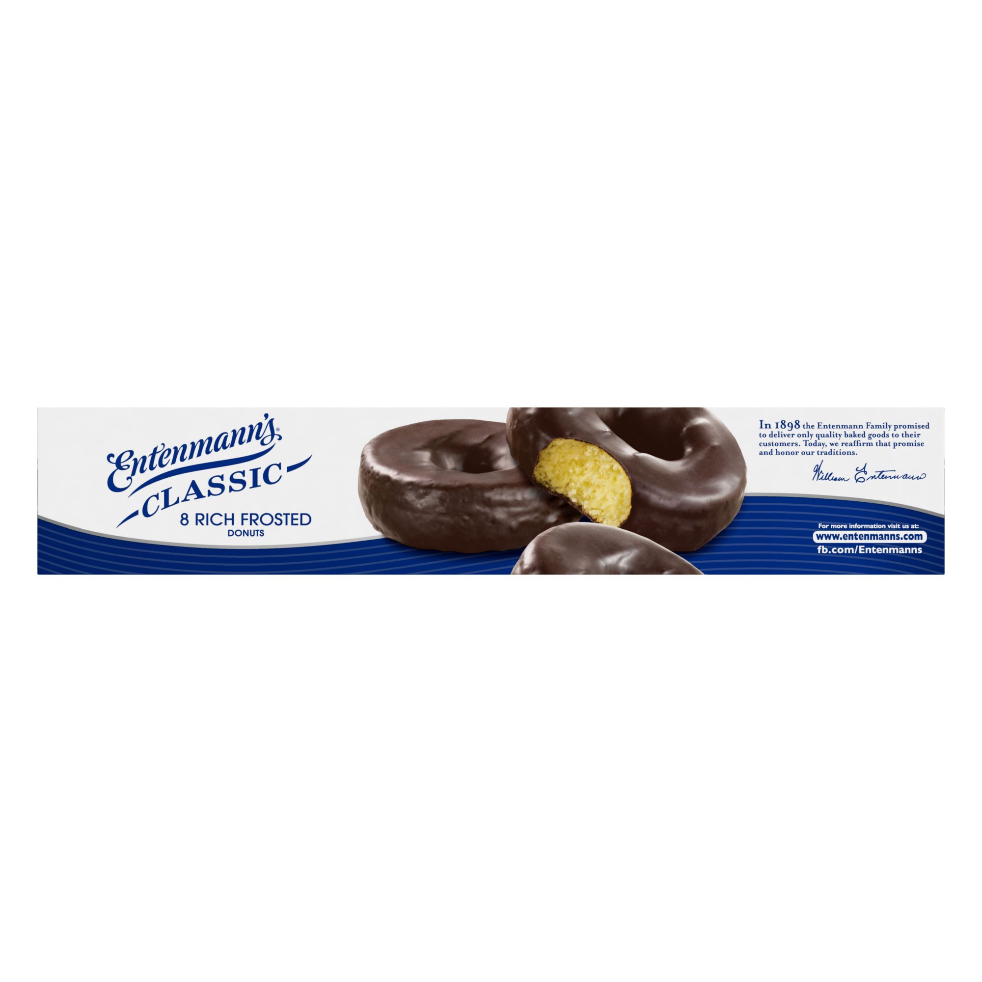 Entenmann's Classic Rich Frosted Donuts, Chocolate Donuts, 8 ct.