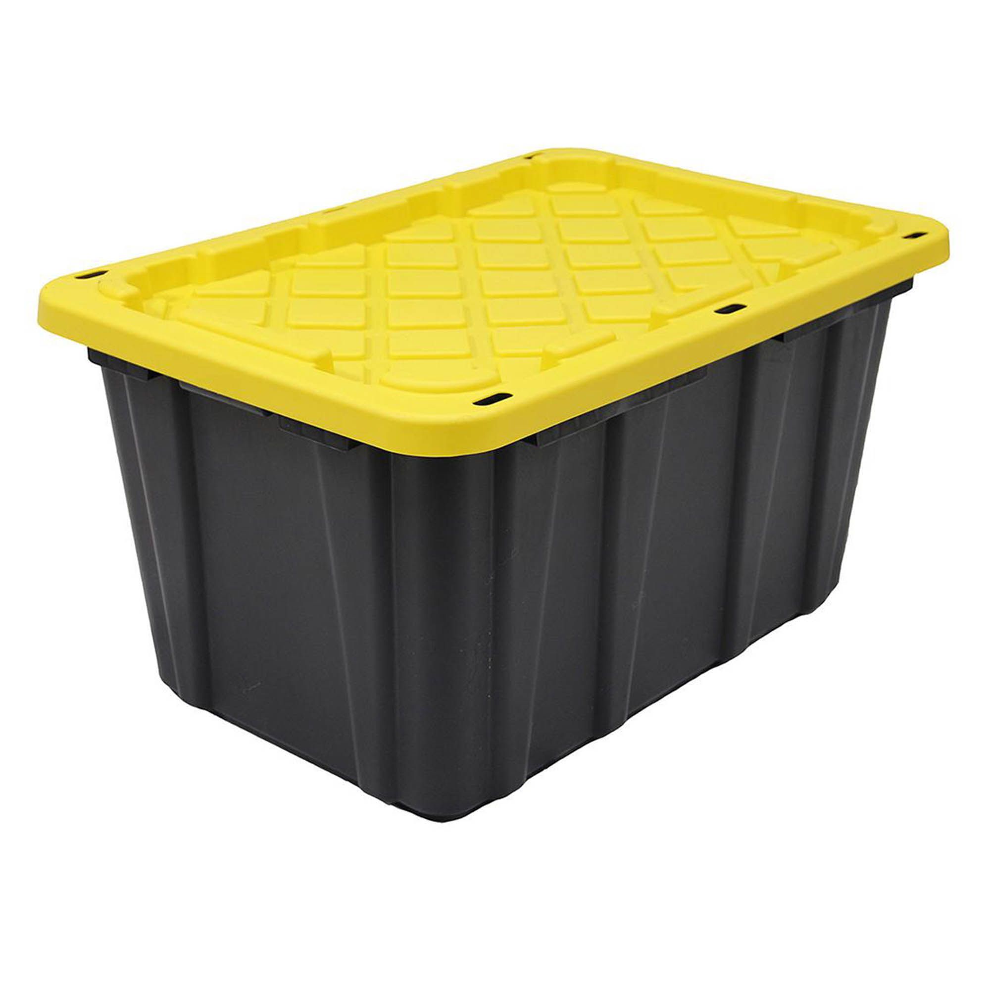 GSC 27-Gal. Storage Box - Black, Yellow