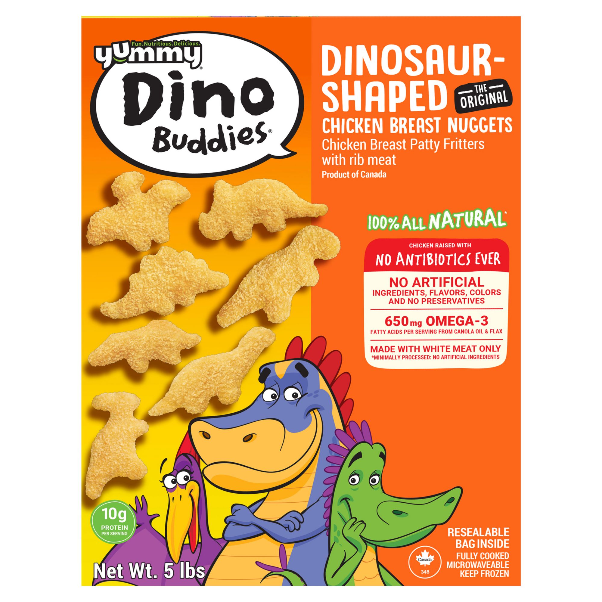 dinosaur chicken nuggets