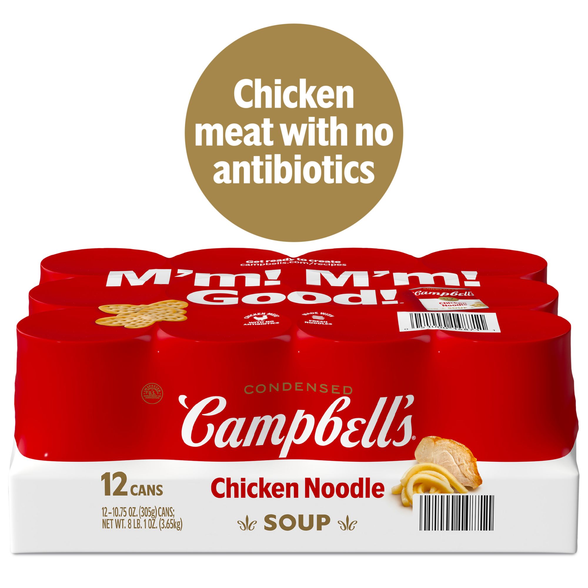 Campbell's Condensed Chicken Noodle Soup, Cans, 12 pk./10.75 oz.