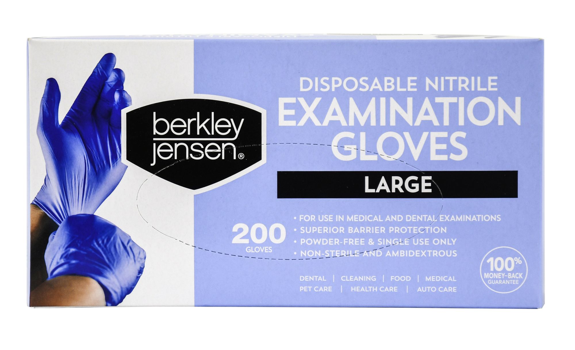 nitrile gloves large 200