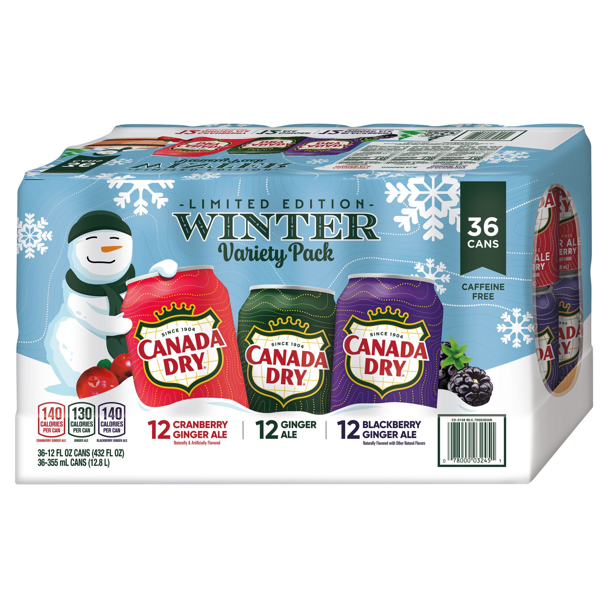 Christmas season Has finally arrived, I found my favorite Winter Variety  Pack ( Canada Dry Blackberry is my favorite). : r/Costco