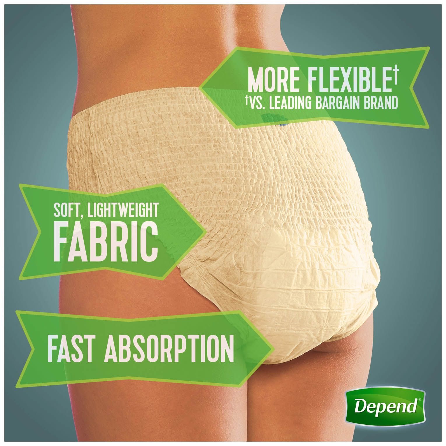 Depend FIT-FLEX Incontinence Underwear for Women with Maximum Absorbency,  Size S/M, 84 ct.