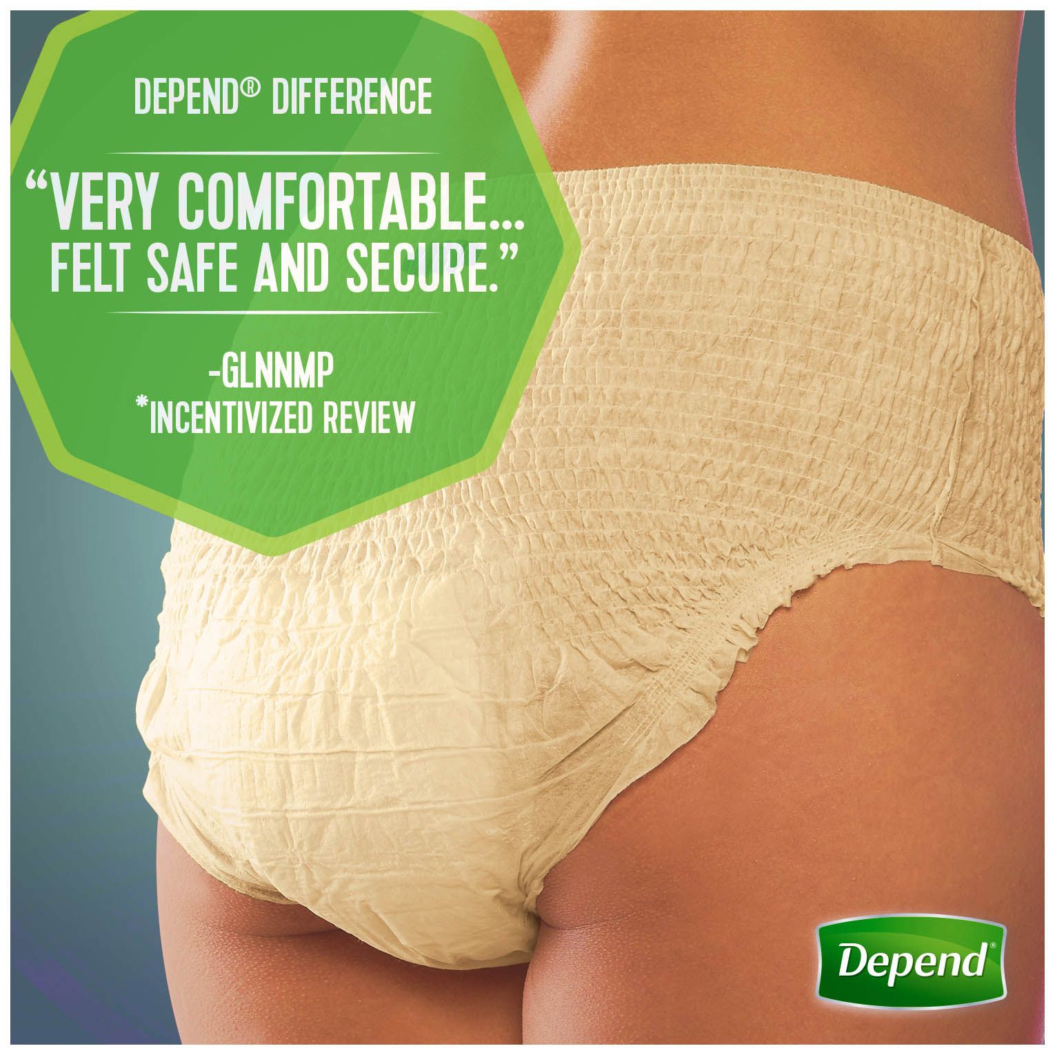 Depend FIT-FLEX Incontinence Underwear for Women with Maximum Absorbency,  Size S/M, 84 ct.