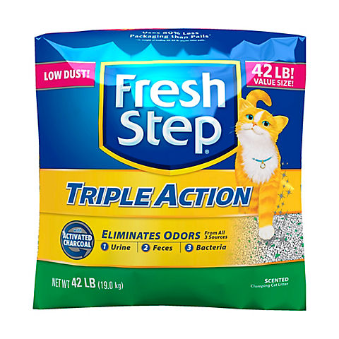 Fresh Step Triple-Action Cat Litter, 42 lbs.