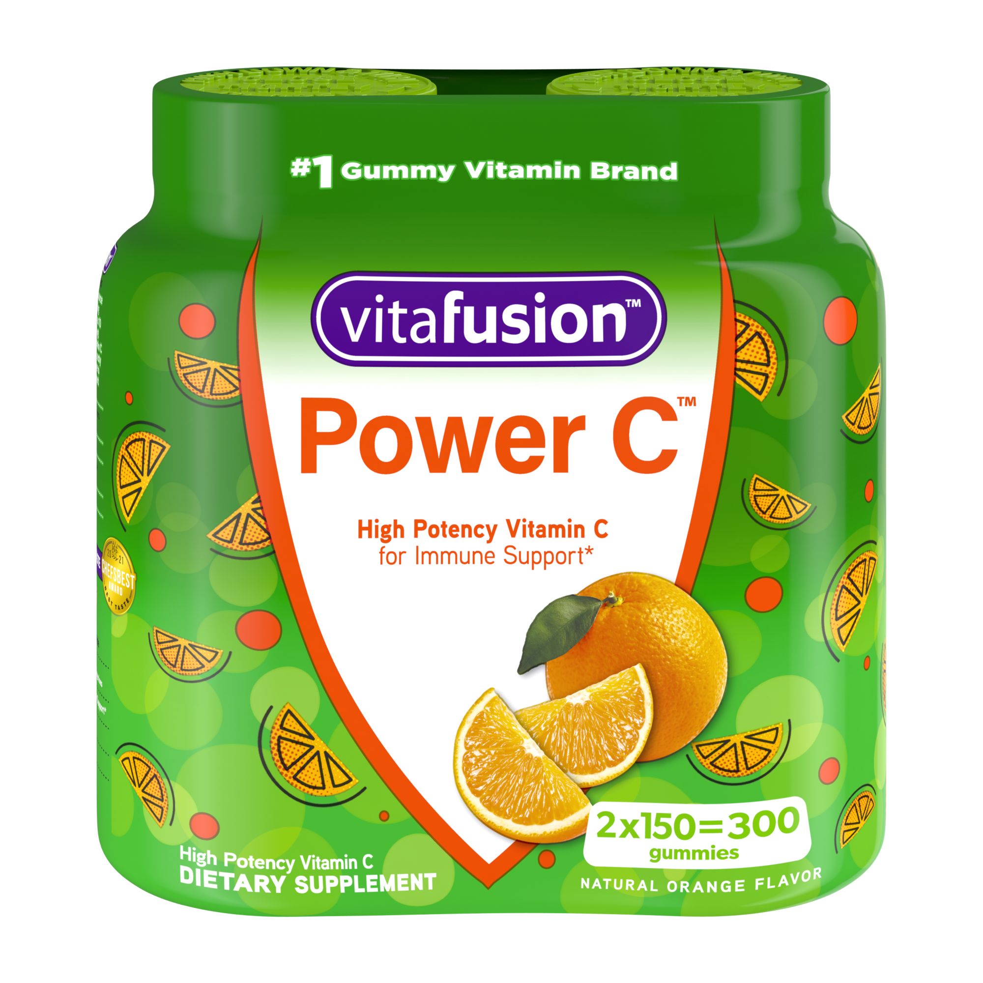 Vitafusion Power C Gummy Vitamin 2 Pk 150 Ct Bjs Wholesale Club