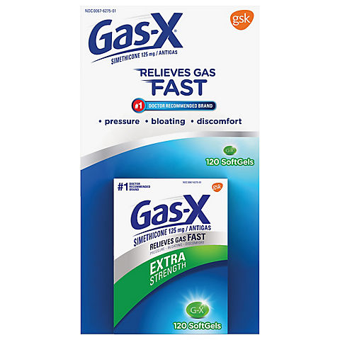 Gas-X Extra-Strength Softgels, 120 ct.