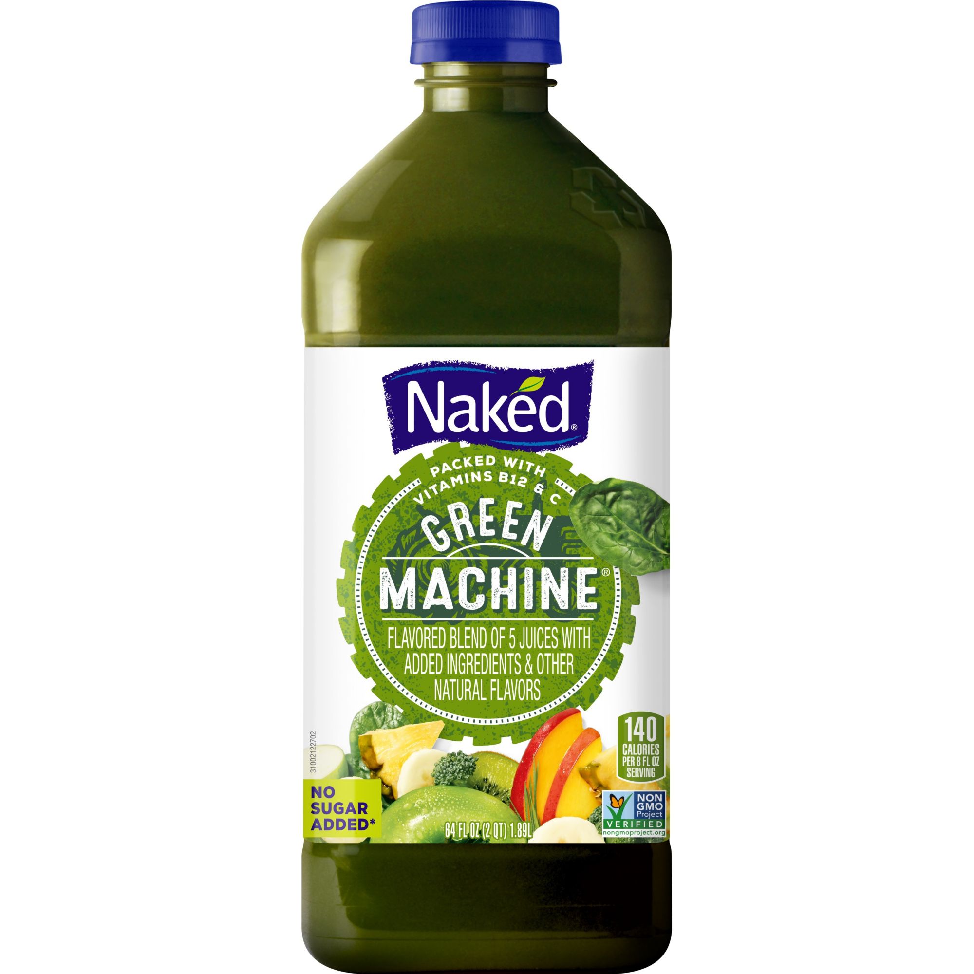 Naked Green Machine Fruit Smoothie, 64 oz. - BJs Wholesale Club