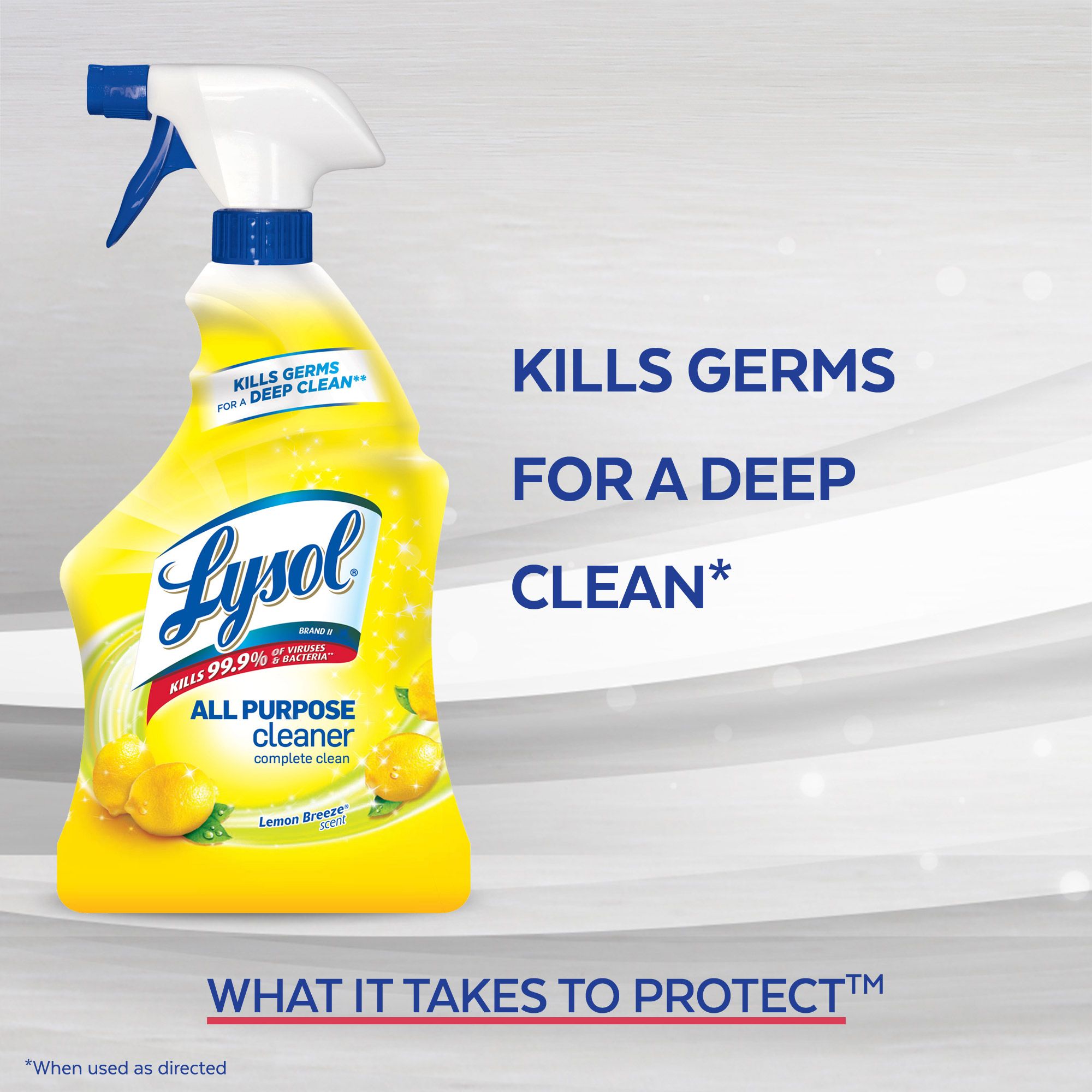 Lysol Complete Clean Bathroom Cleaner, Island Breeze - 32 fl oz spray bottle