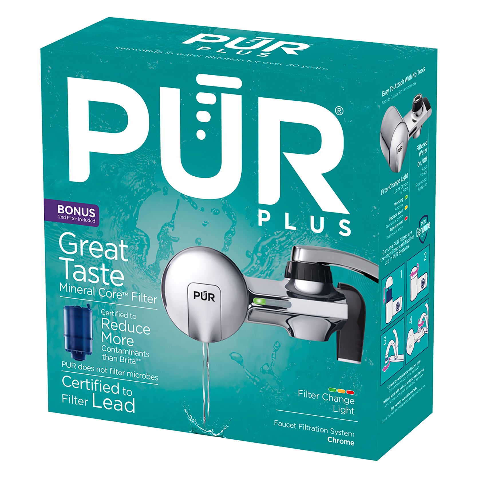 PUR Horizon Faucet Mount Water Filter - Chrome