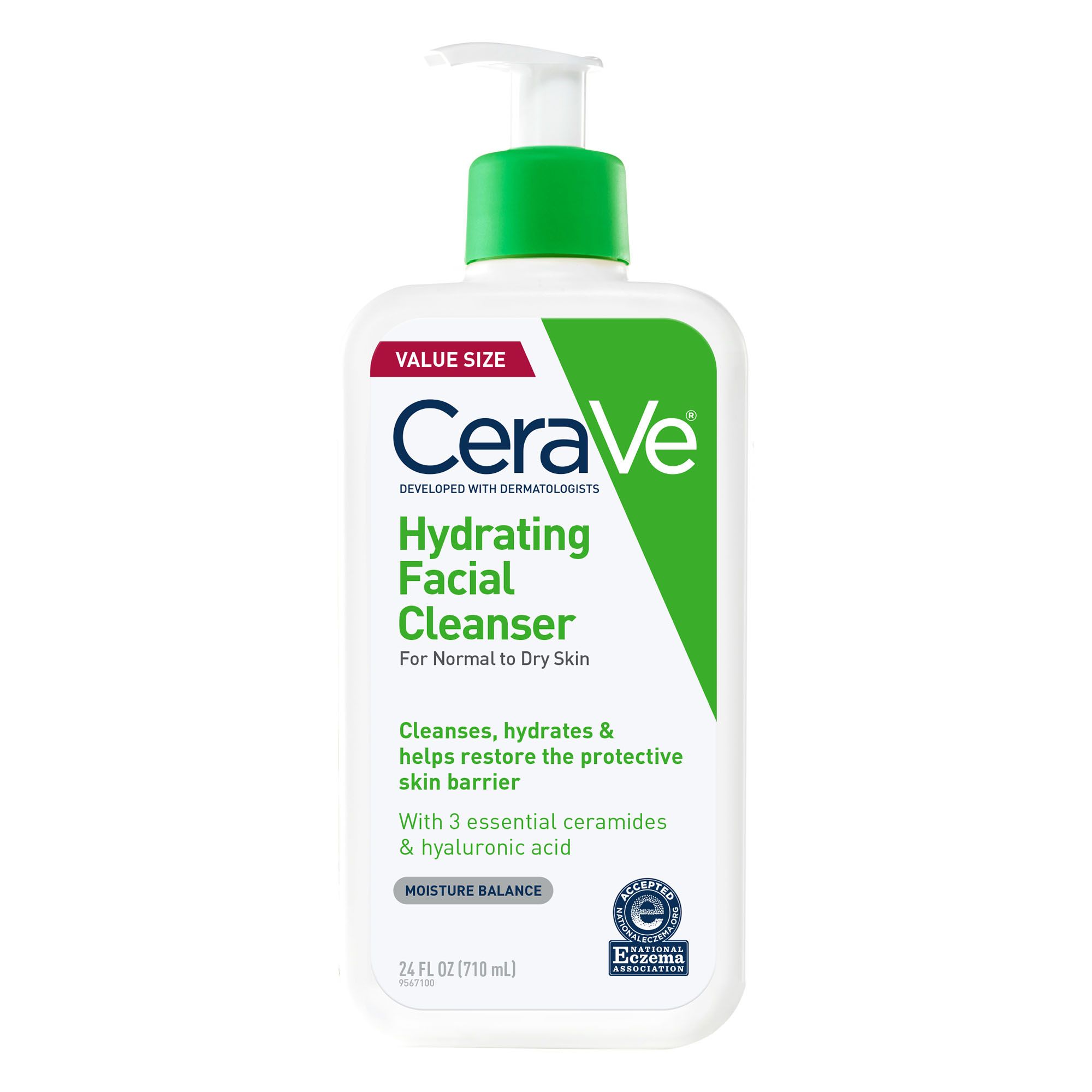 Cerave Hydrating Facial Cleanser 24 Oz Bjs Wholesale Club