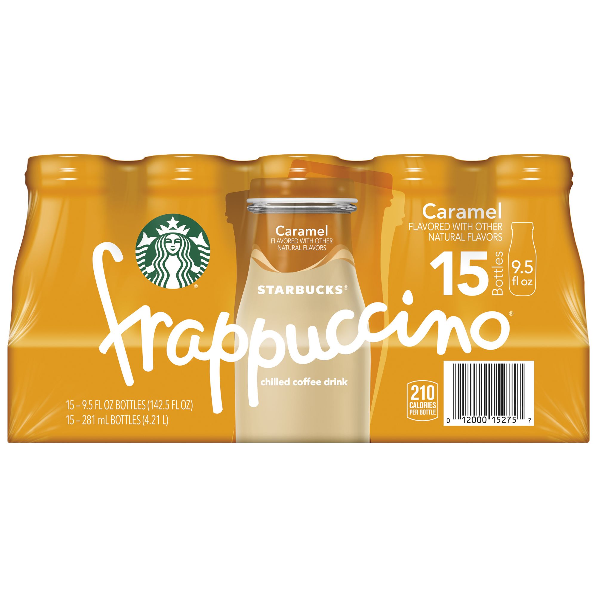 Starbucks Caramel Frappuccino Chilled Coffee Drink 9.5 oz Bottles - Shop  Coffee at H-E-B