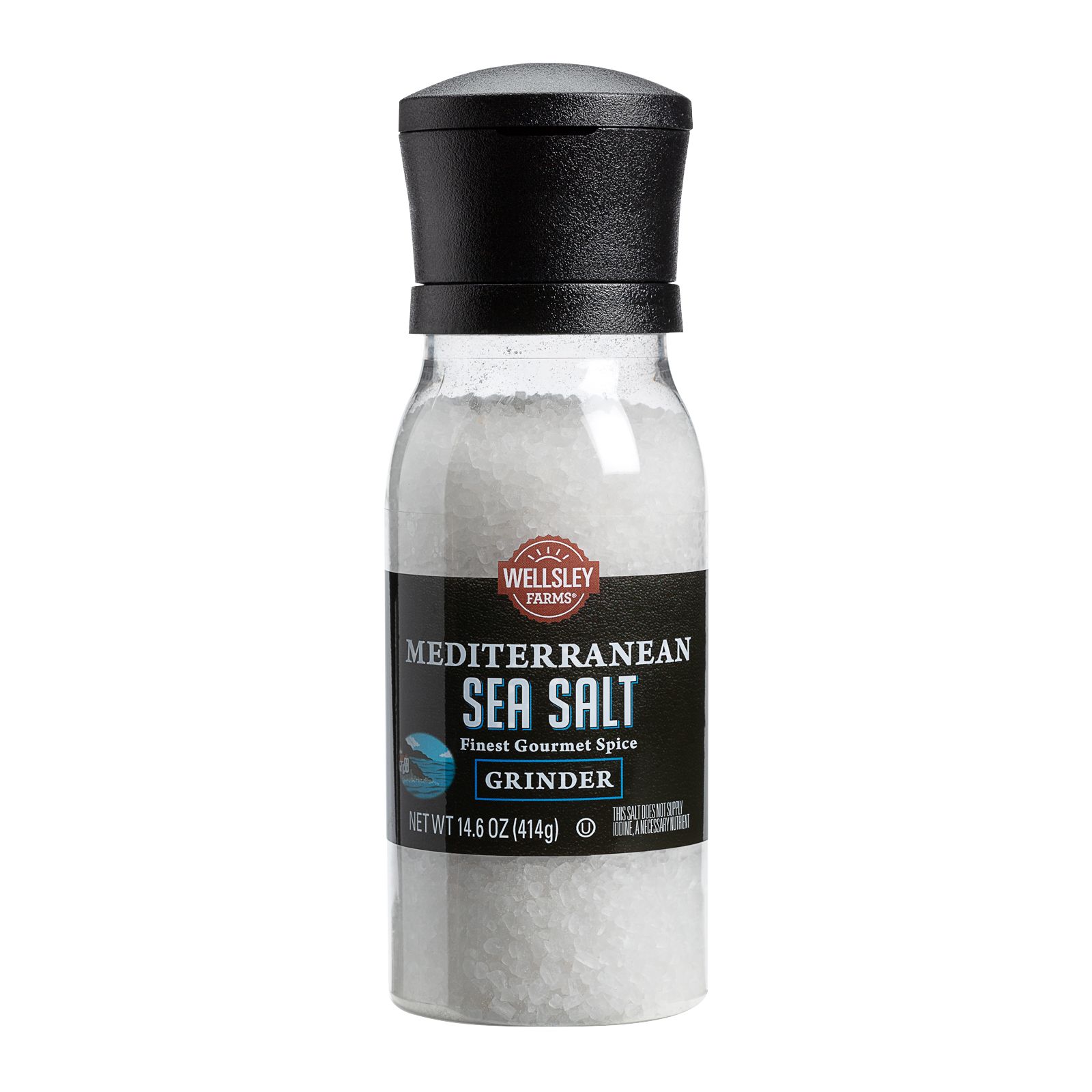 Wellsley Farms Mediterranean Sea Salt Grinder 14.6 oz.