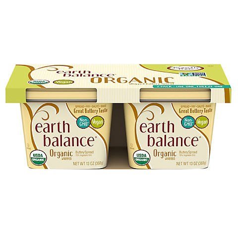 Earth Balance Organic Whipped Buttery Spread, 2 pk./13 oz.