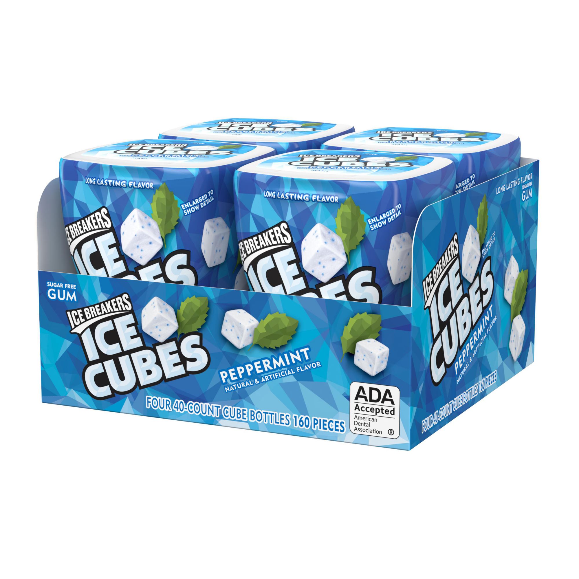 Ice Breakers Ice Cubes Peppermint Sugar-Free Gum, 4 pk./40 ct. | BJ's ...