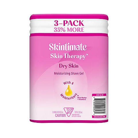 Skintimate Skin Therapy Moisturizing Shave Gel, 3 pk./9.5 oz.