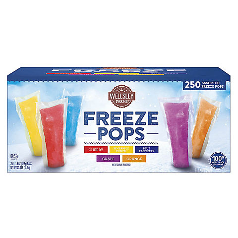Wellsley Farms Freeze Pops, 250 ct./1.5 oz.