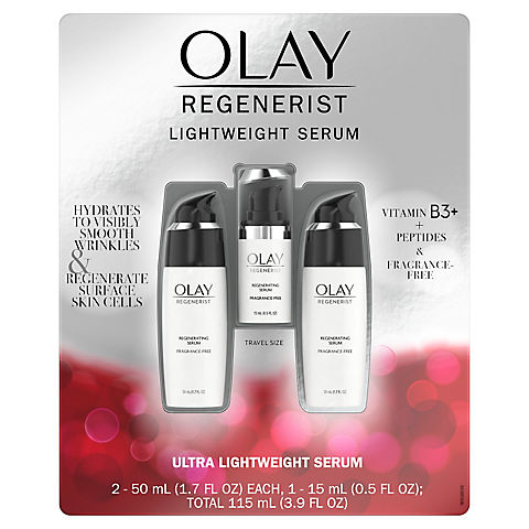 Olay Regenerist Regenerating Serum, 2 pk./1.7 fl. oz. with Bonus Travel Size Bottle, 0.5 fl. oz.