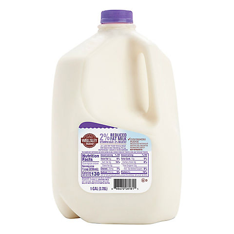 Wellsley Farms 2% Reduced-Fat Milk, 1 gal.