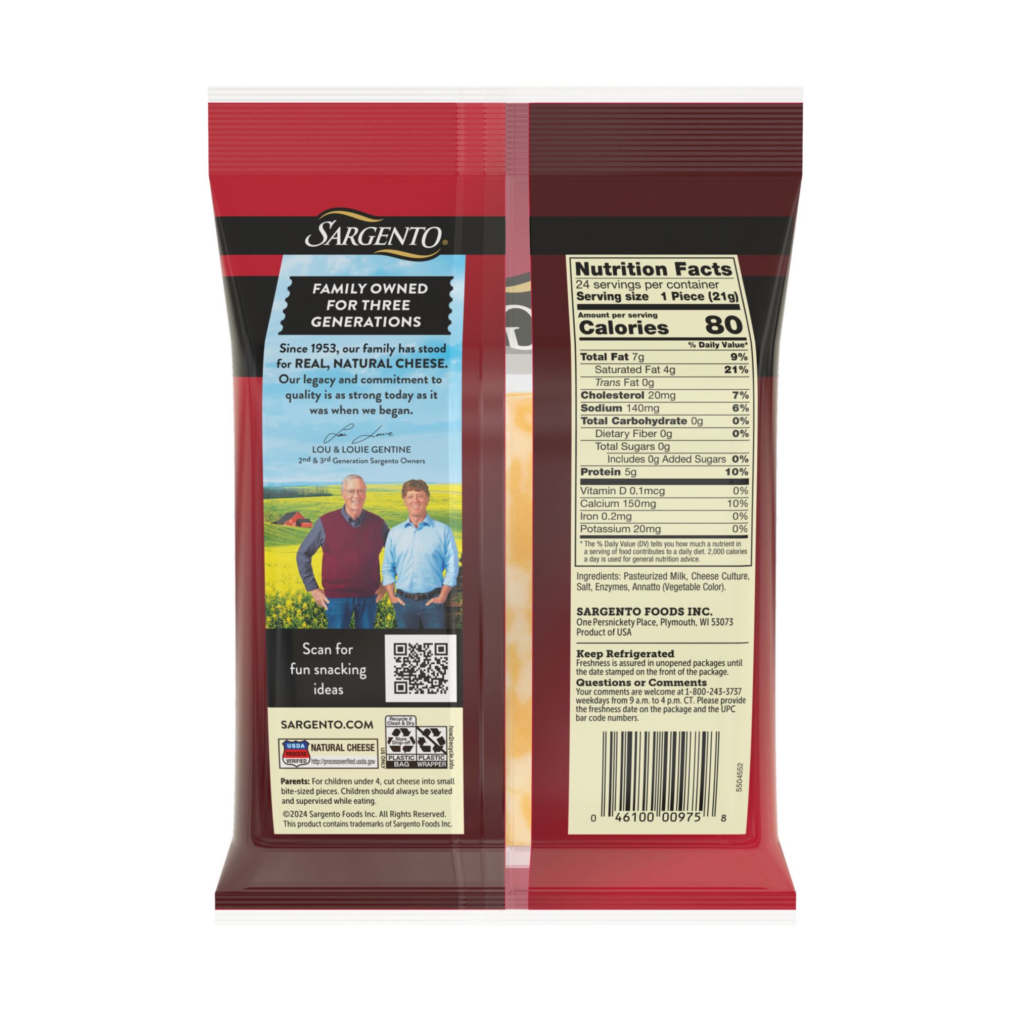 Sargento® Colby-Jack Cheese Sticks, Natural Cheese