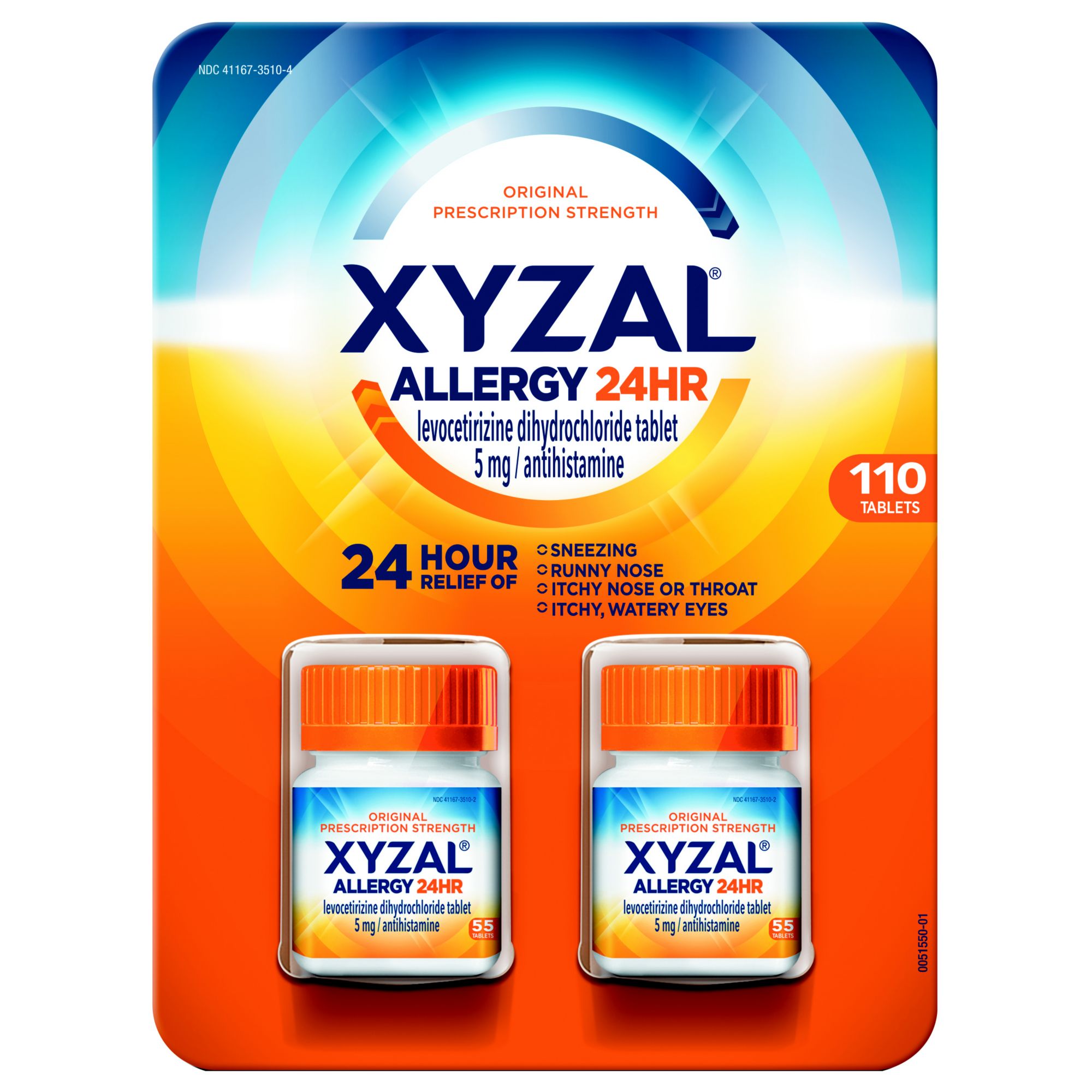 Xyzal Allergy 24 Hour Antihistamine 5 mg., 110 ct. - BJs Wholesale Club