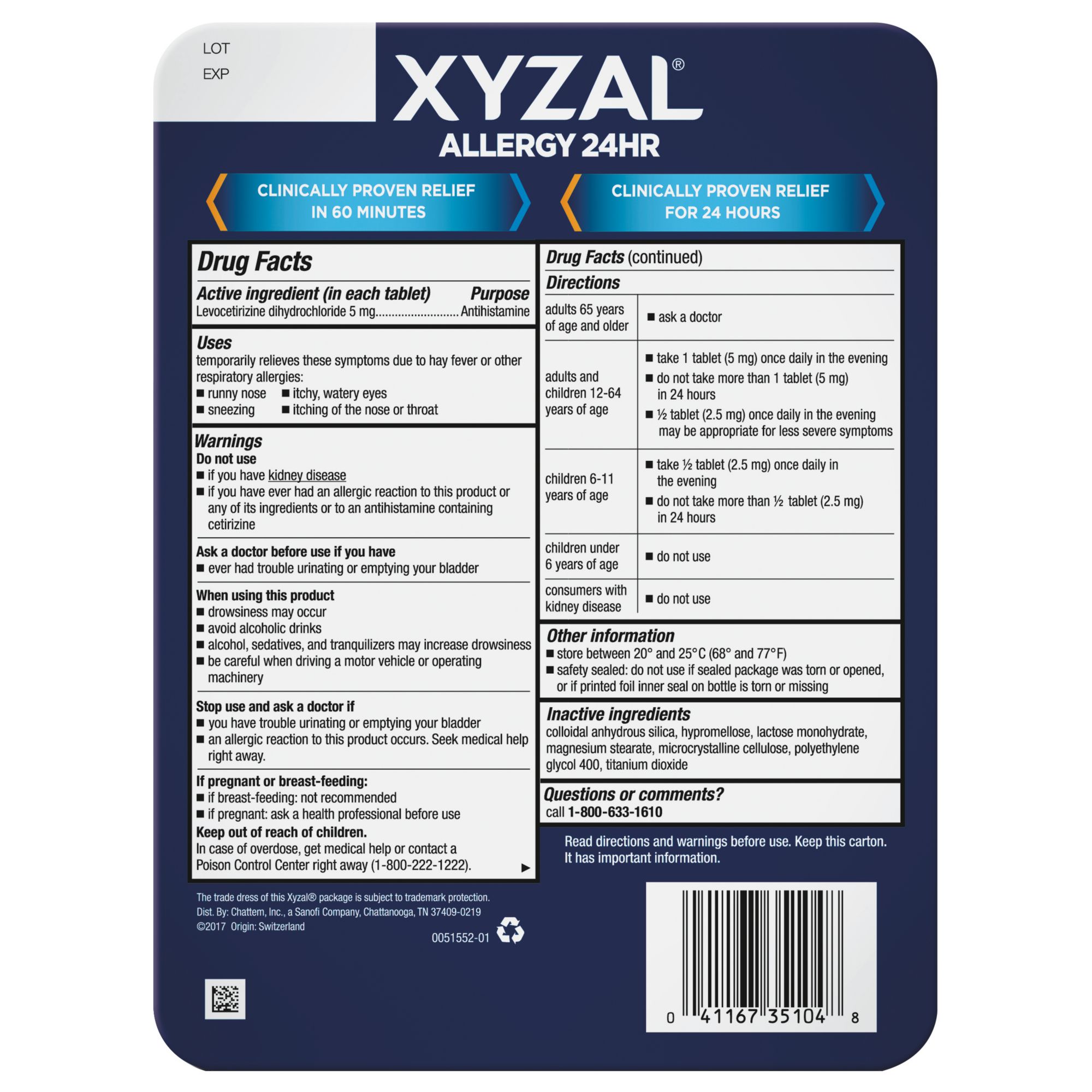 does xyzal help with dog allergies