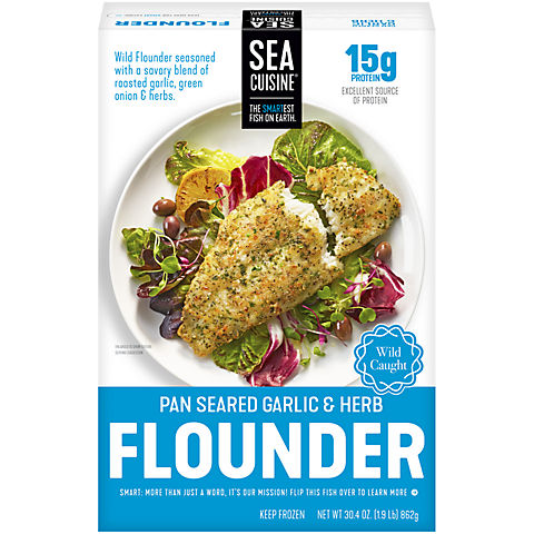 Sea Cuisine Garlic & Herb Flounder, 30.4 oz.