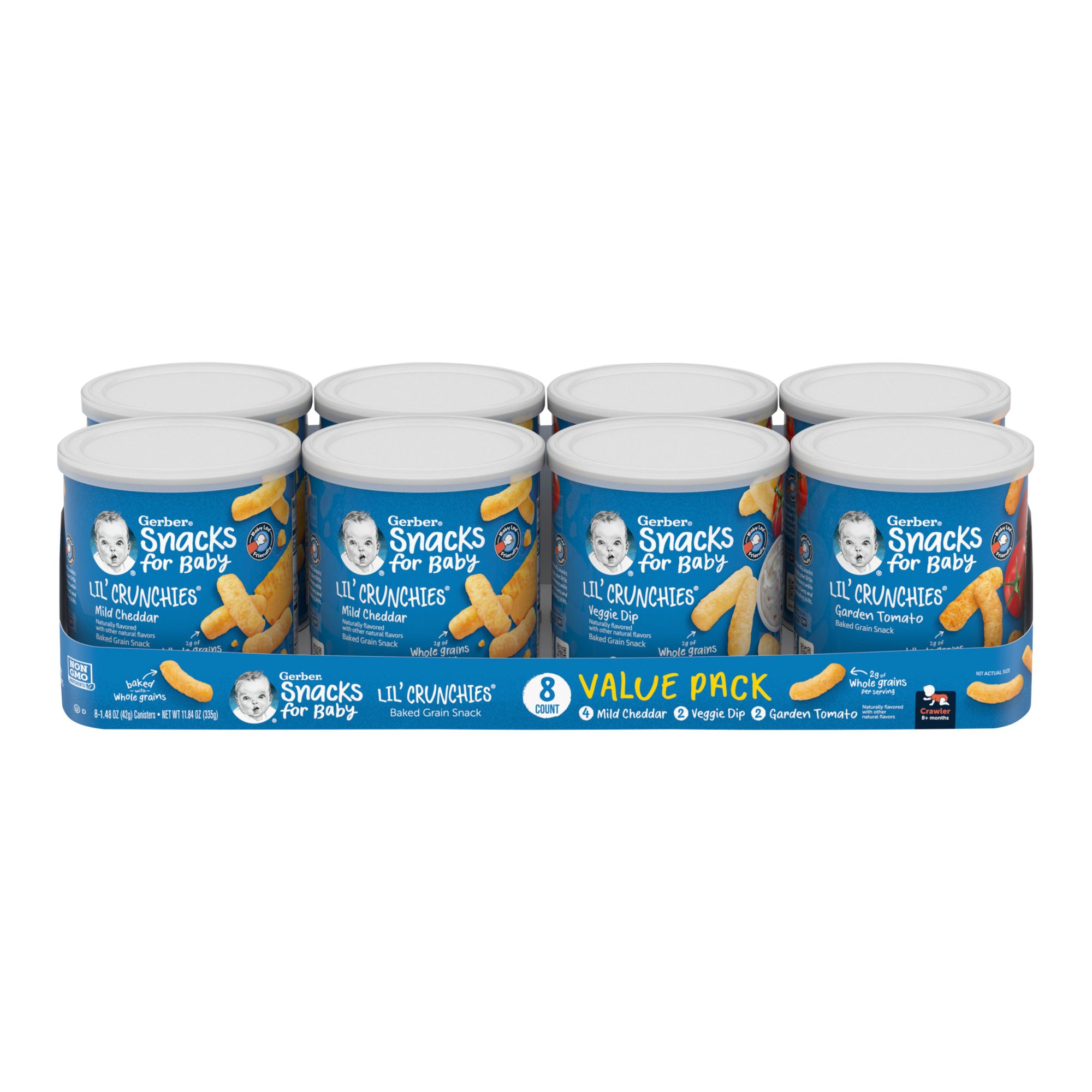  Gerber Baby Snacks Puffs, Vanilla, 1.48 Ounce (Pack of 6) :  Baby Snack Foods : Everything Else