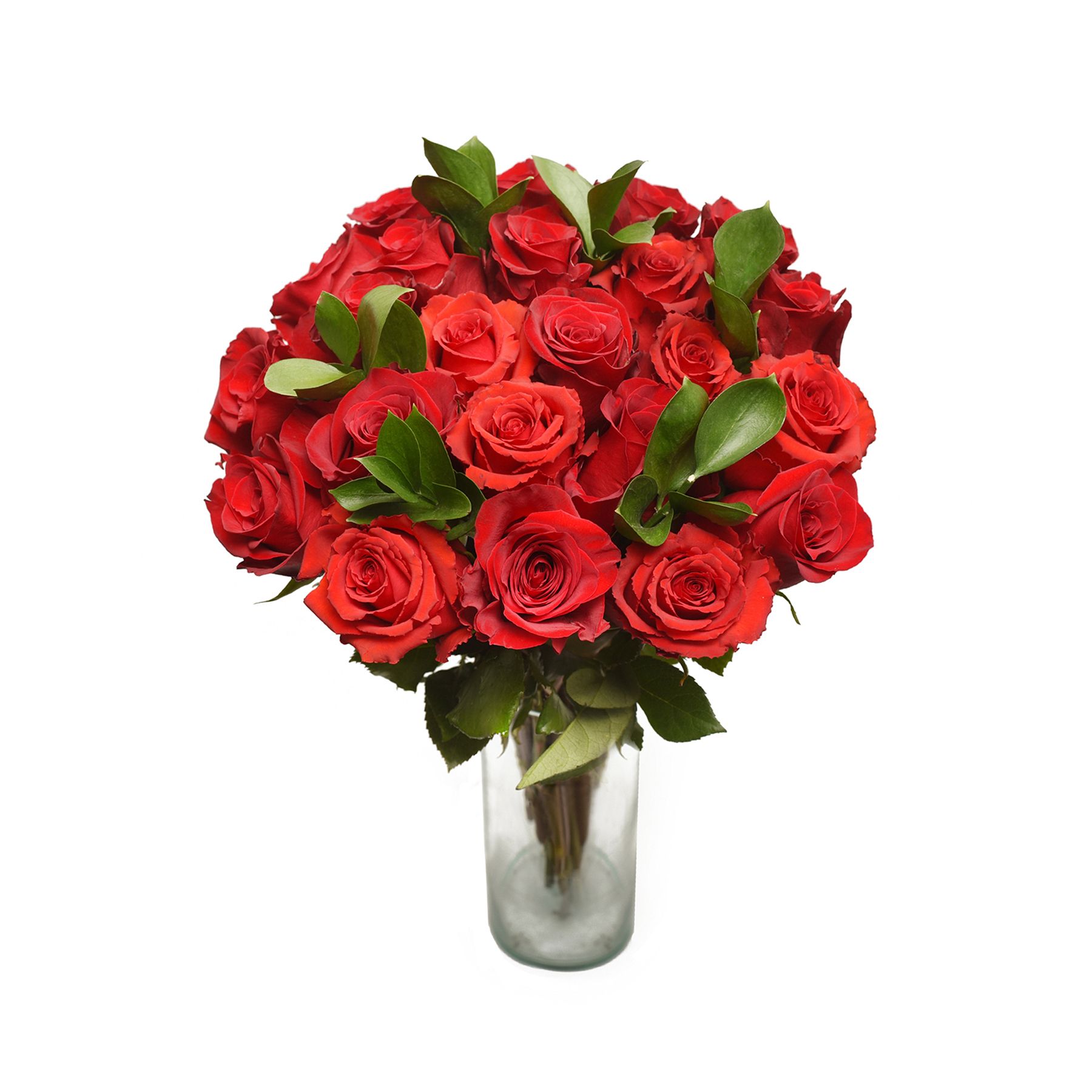 2 Dozen Red and White Rose Bouquet