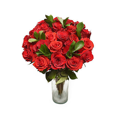 Red Rose Bouquet, 24 Stems