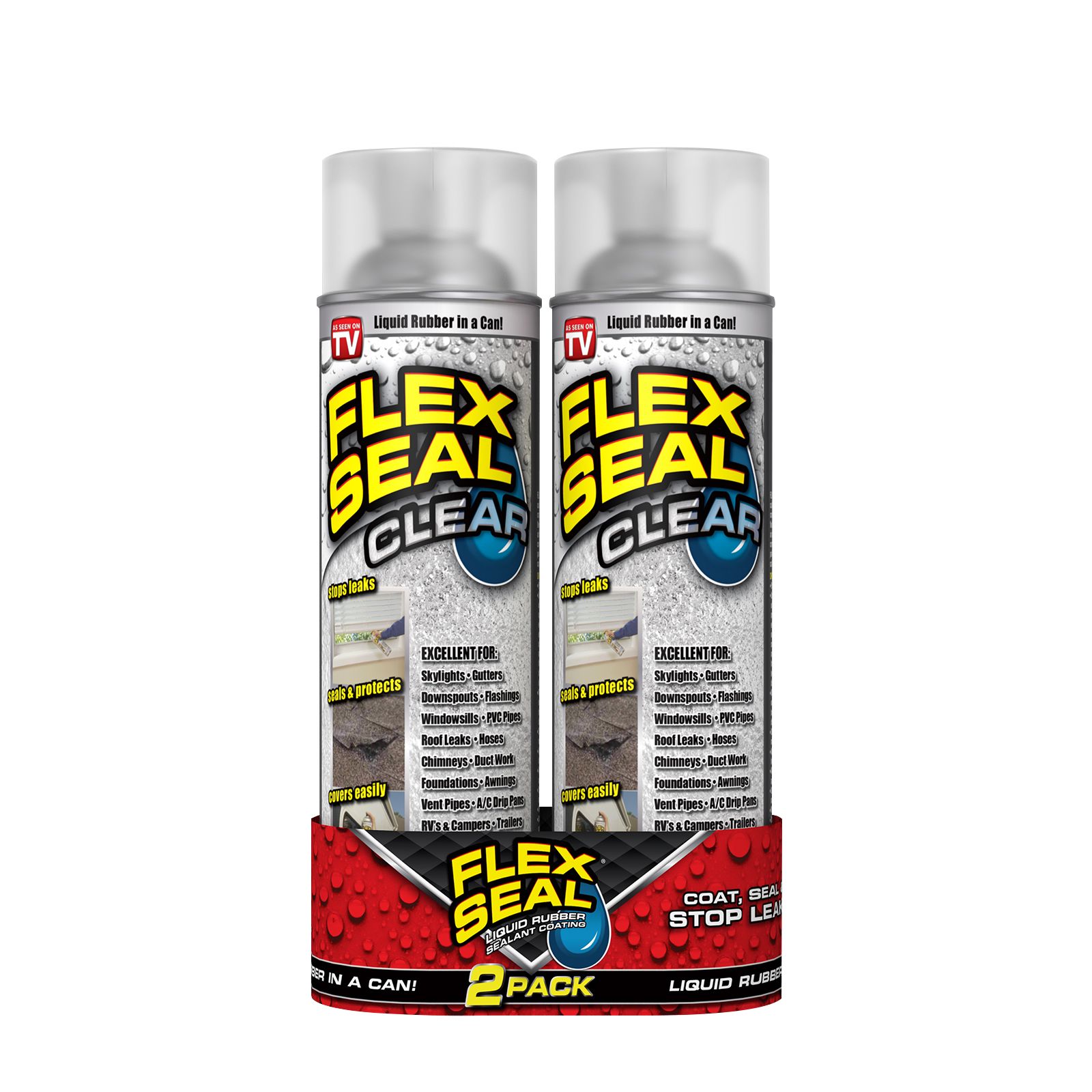 Flex Seal 14-fl oz Clear Aerosol Spray Waterproof Rubberized Coating