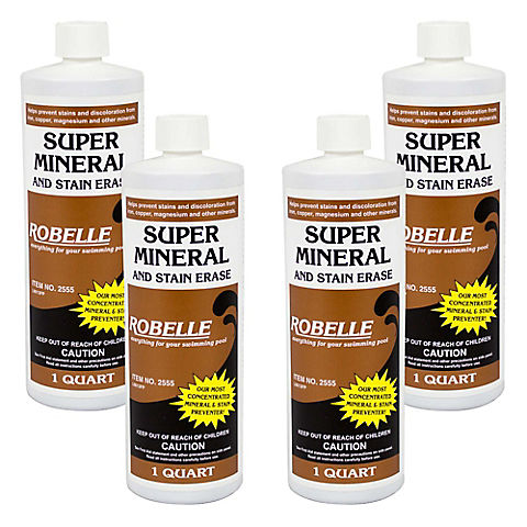 Robelle Super Mineral and Stain Erase, 4 pk./1 qt.