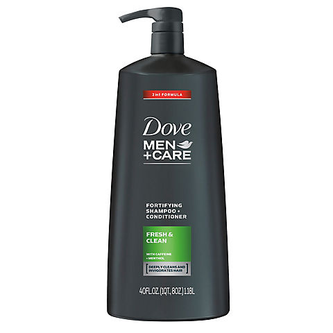 Dove Men+Care Fresh and Clean 2-in-1 Shampoo and Conditioner, 40 oz.