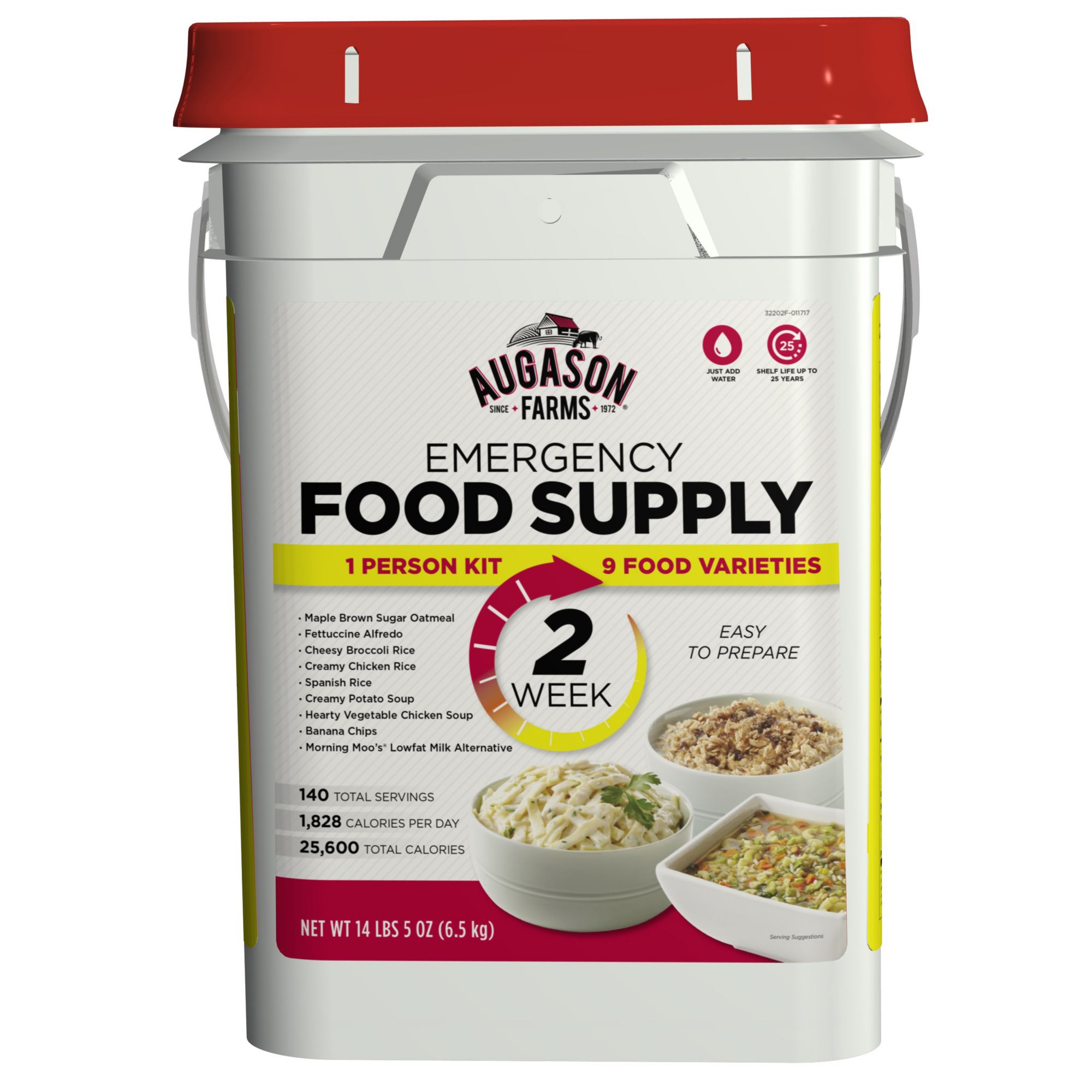 Augason Farms Emergency Food Supply Kit, 2 Weeks, 1 Person | BJ's ...