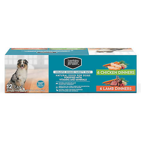 Berkley Jensen All Natural Canned Lamb & Chicken Holistic Recipe for Dogs, 12 ct./5.5 oz.
