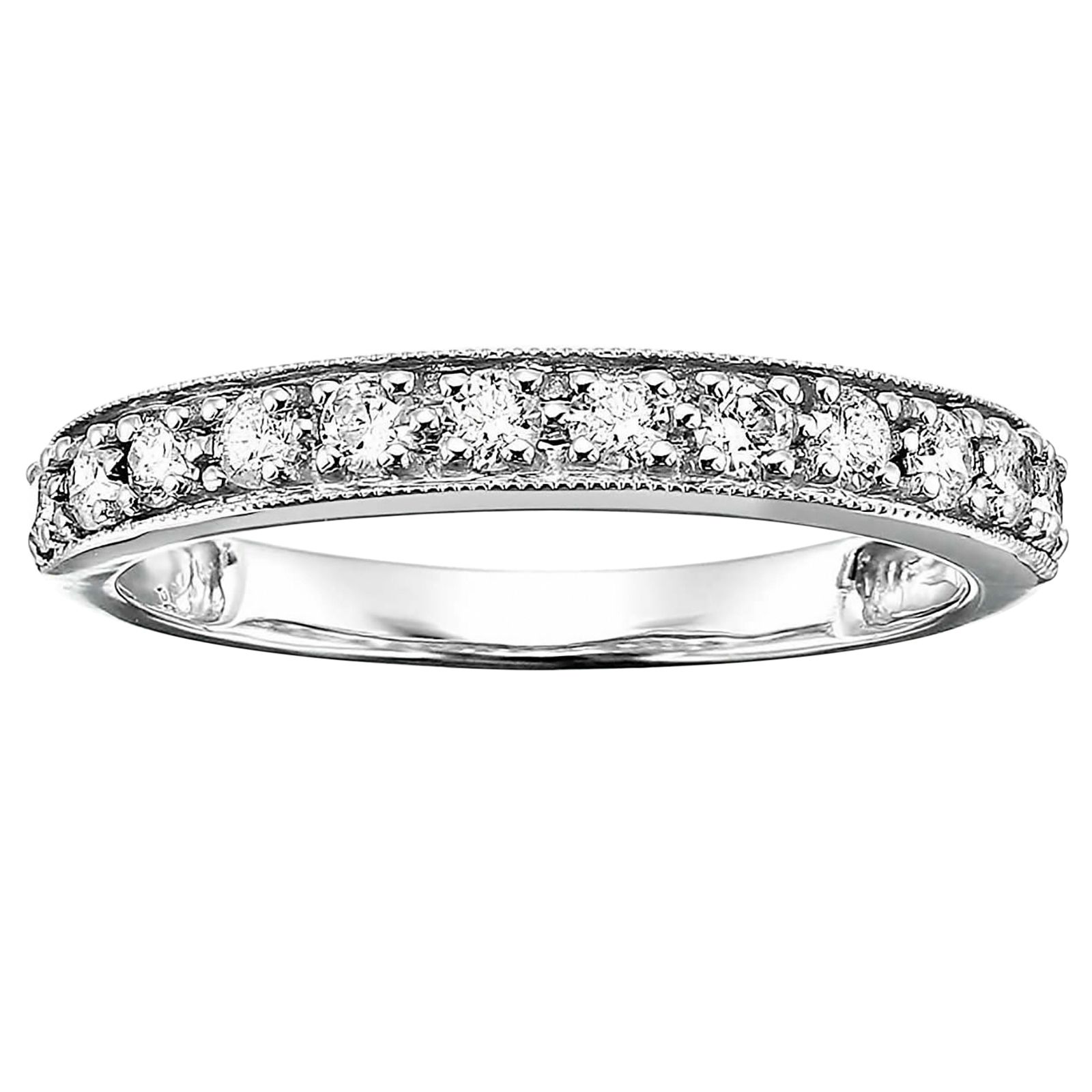 1/2 Ct. T.W. Diamond Band in 14K White Gold