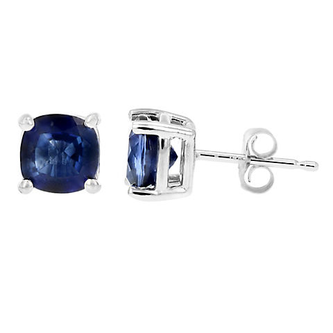 Amairah 1.80 ct. t.w. Cushion-Cut Created Blue Sapphire Earrings in 14k White Gold