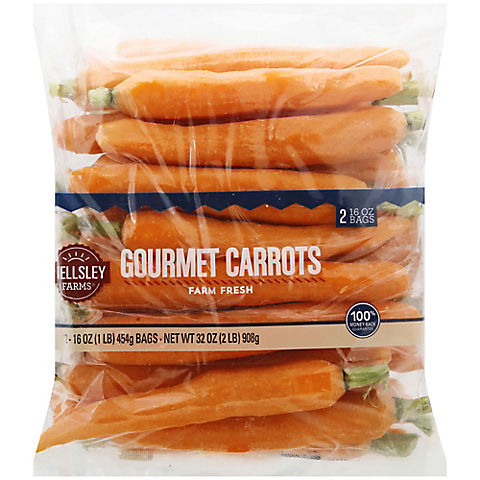 Wellsley Farms Gourmet Carrots, 2 Bags/1 lb.