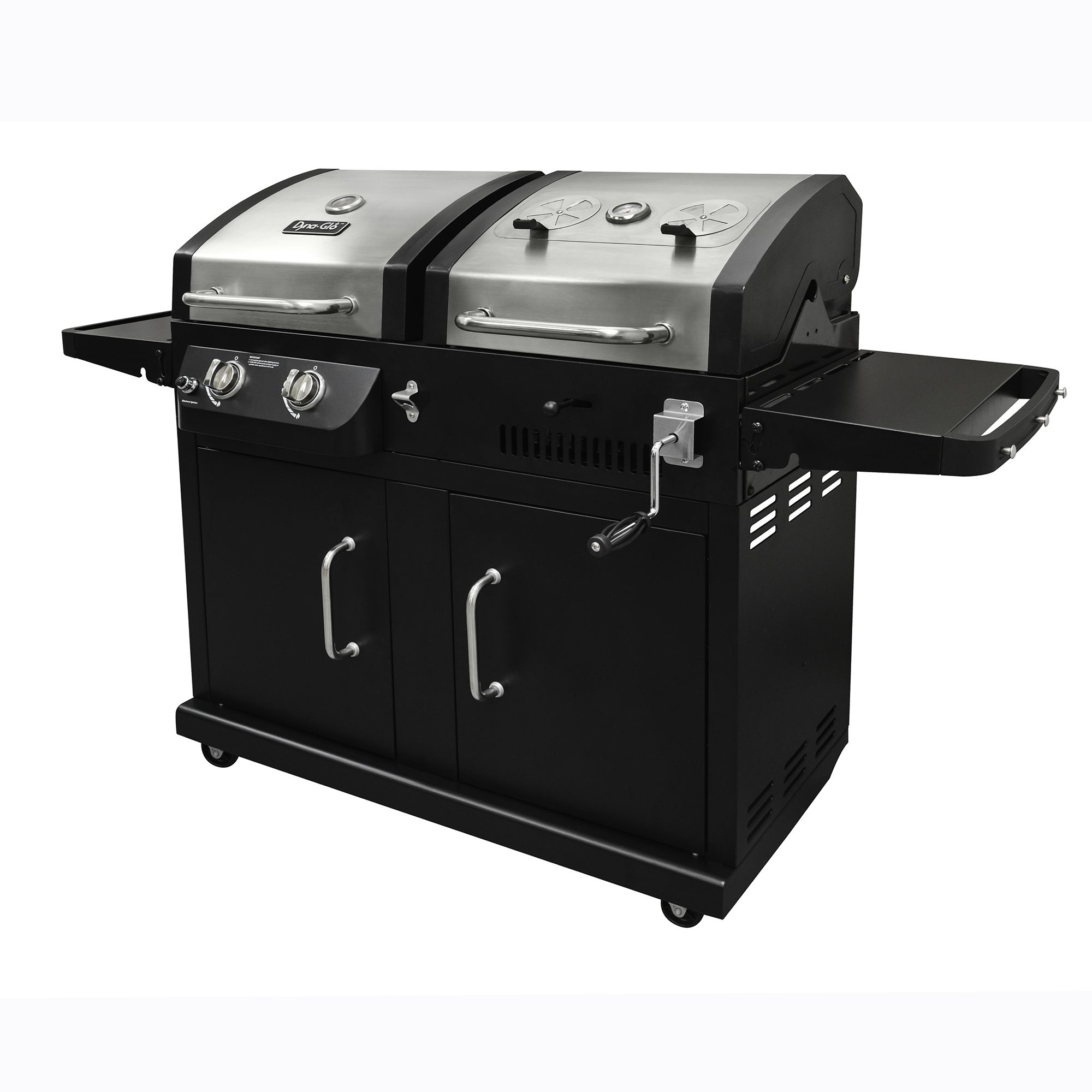 Dual fuel gas outlet grill