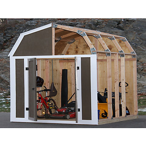 Shelter-It EZ Framer 7' x 8' Just-Add-Wood Shed Framing Kit, Barn Style