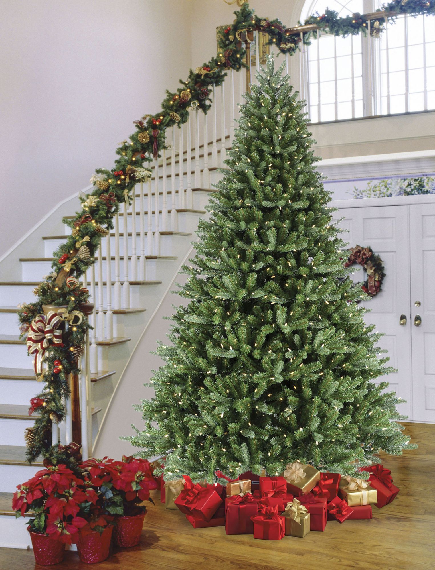 Sylvania 9' 8-Function Color Changing Prelit LED Tree With Foot Pedal, Christmas  Tree
