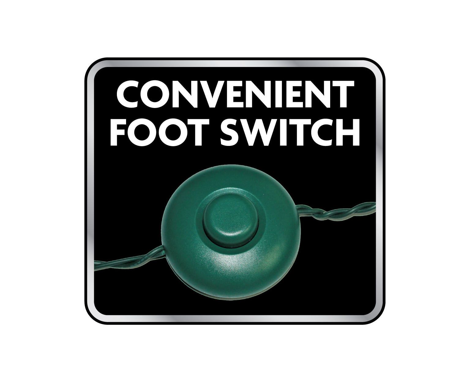 Christmas Lights Lighted Foot Switch Cord