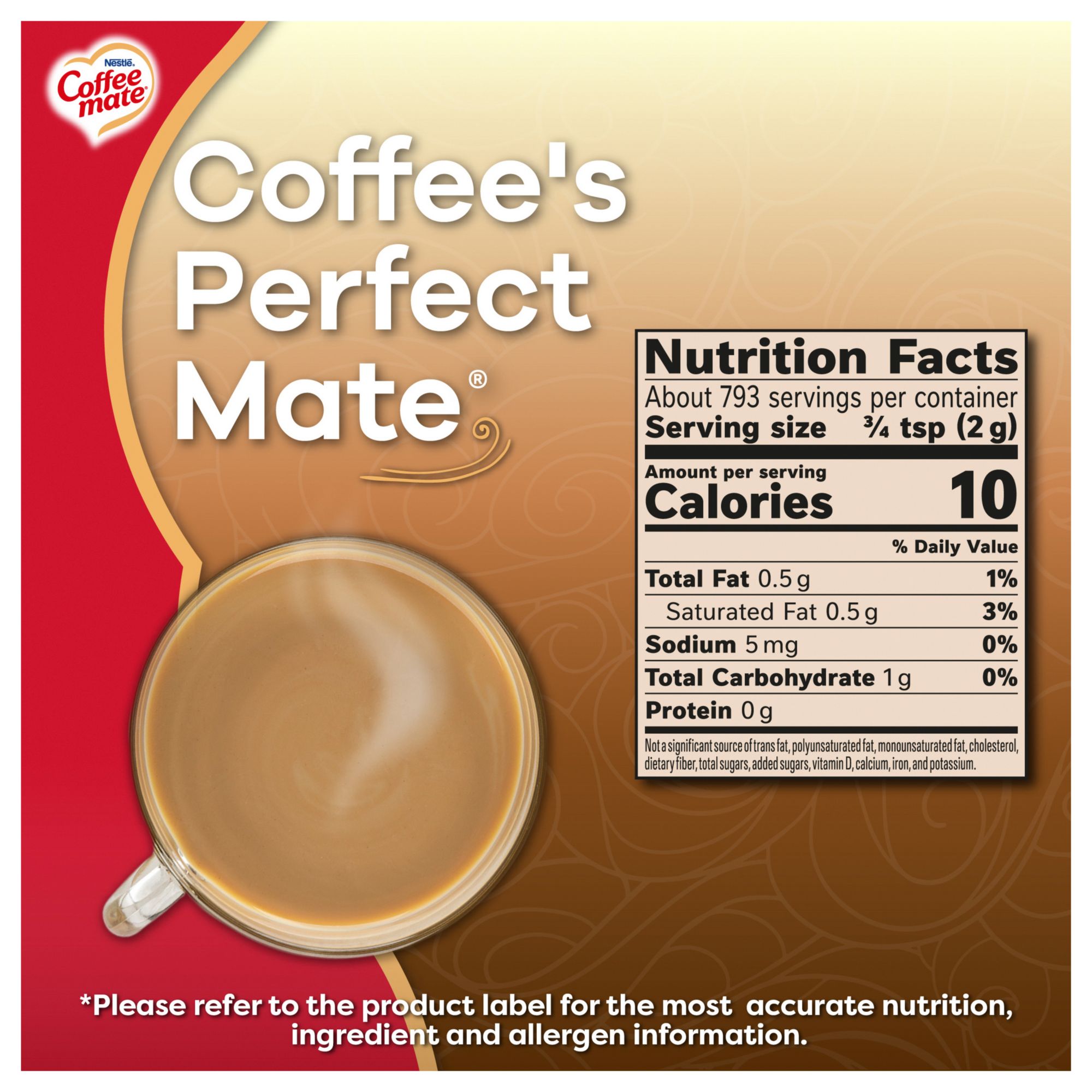 Nestle Coffee-mate Powder Original Non-Dairy Creamers 56 oz. the Original  mate