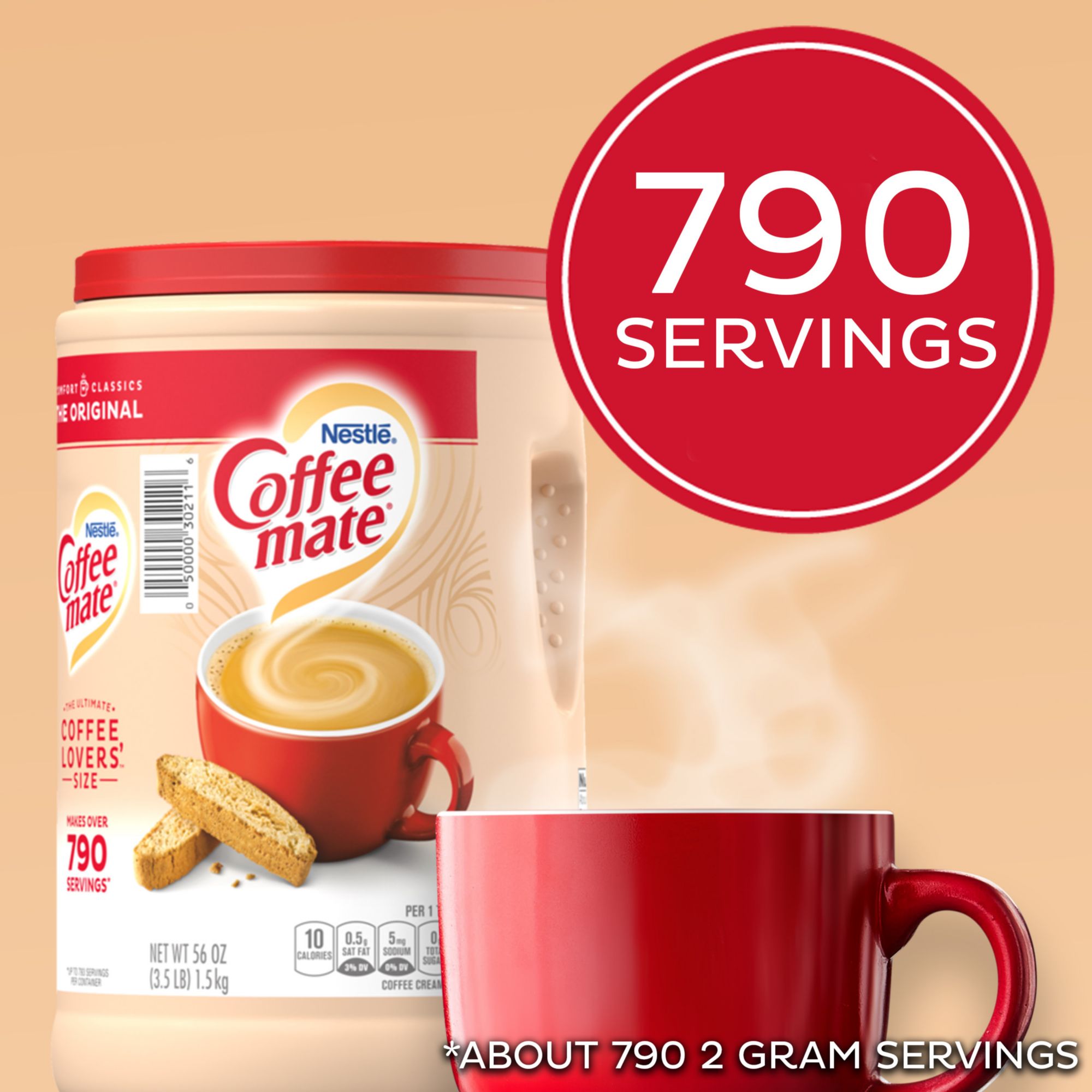 Coffee mate The Original Powder Creamer, 11 oz (Pack of 4) with By The Cup  Scoop