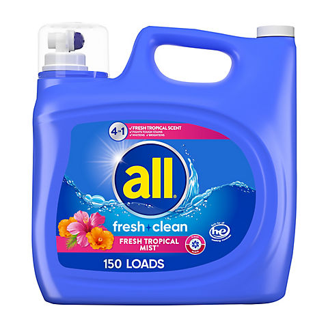 all Fresh Tropical Mist with Stainlifters, 225 fl. oz.