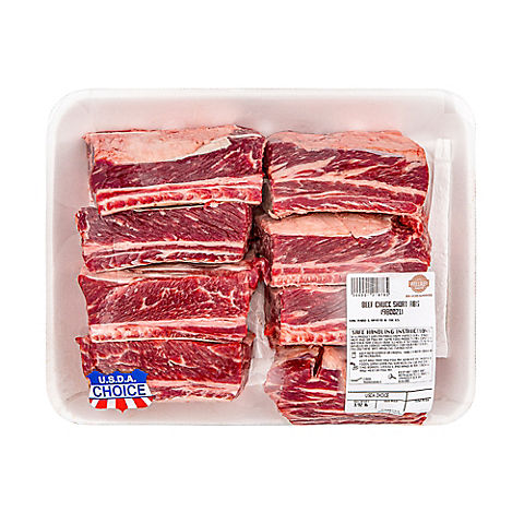 Wellsley Farms USDA Choice Beef Short Ribs, 2.75-3.5 lbs.