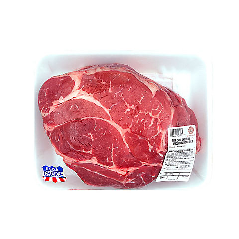 Wellsley Farms USDA Choice Beef Boneless Chuck Under Blade Roast,  4.25-5lbs.