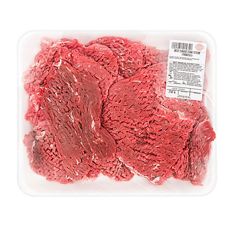 Wellsley Farms Beef Cube Steak,  2.75-3.5 lb